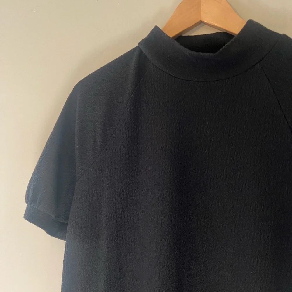 MADEWELL Textured‎ Knit Mock Neck Minidress
